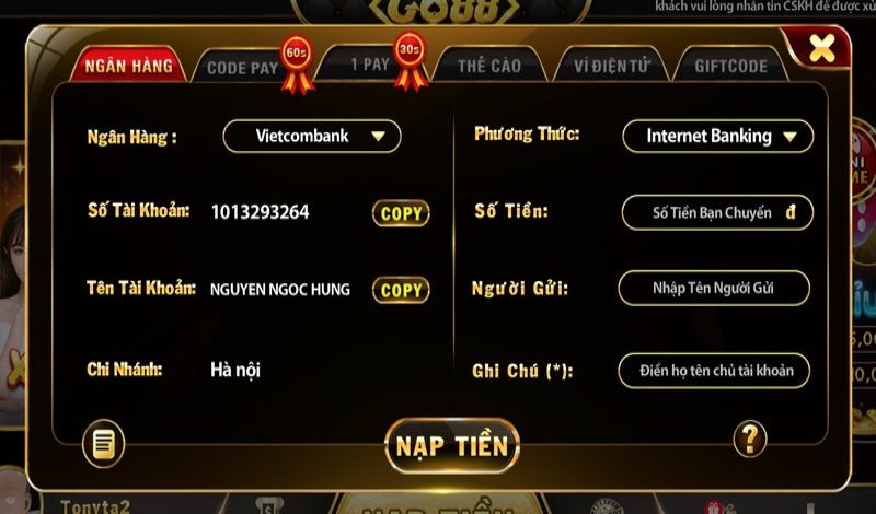 Tính năng B52 Sic Bo - B52