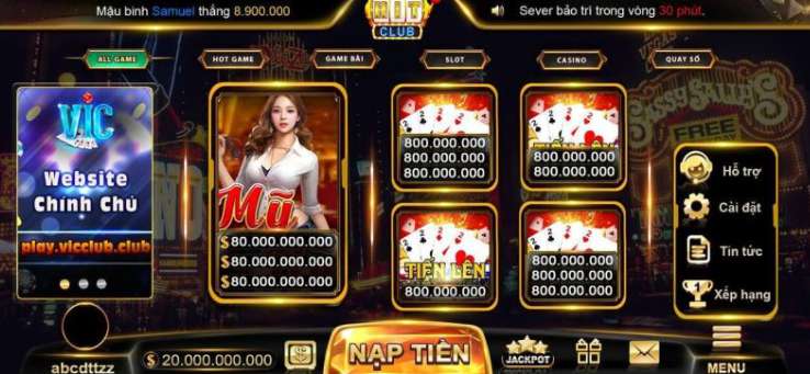 Giao diện Haywin, trang web game trực tuyến hàng đầu Việt Nam - Haywin